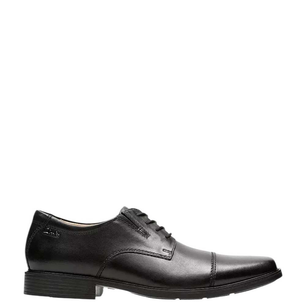 Clarks/Men's Tilden Cap Oxford Dress Shoe/Black Leather/Size: 10 1/2 W - Picture 8 of 14